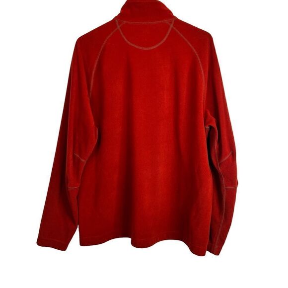 REI Fleece Pullover in Burnt Red Size Men's Large - Picture 5 of 7